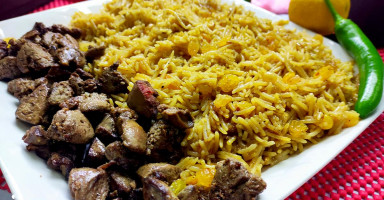 الرز المكرمل بالخلطة مع الكبدة