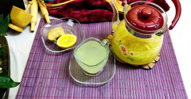 طريقة عمل شراب الزنجبيل الأخضر بالليمون