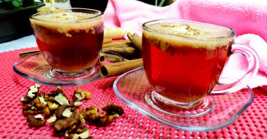 طريقة عمل مغلي القرفة بجوز الهند وعين الجمل