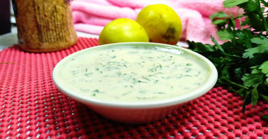 طريقة عمل صوص الطرطور بالطحينة والبقدونس