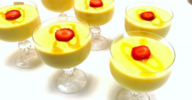 طريقة عمل الكاسترد الجاهز بالكاسات