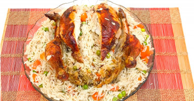 طريقة عمل الفرخة المحشية أو الدجاج المحشر بالأرز