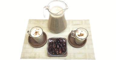 طريقة عمل مشروب التمر المنقوع بالحليب