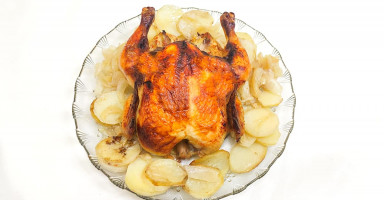 طريقة عمل فراخ الشوية أو الدجاجة المشوية بالفرن