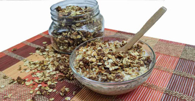 الجرانولا بالحليب