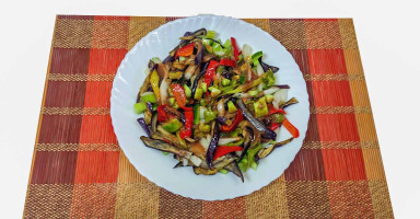 سلطة الباذنجان المقلي