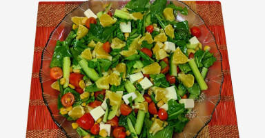 سلطة البرتقال والجرجير