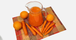 عصير الجزر والبرتقال الصحي