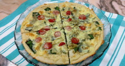 بيتزا السبانخ